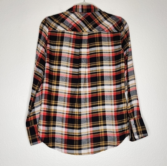 Casa Cabana Plaid Wendy Button Down Blouse S - Picture 3 of 7